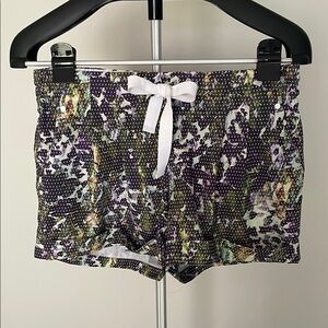 lululemon athletica Purple and White Athletic Shorts